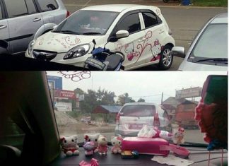 Cerita Unik Dibalik Taxi Online Hello Kitty Yang Bikin Netizen Gemas