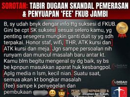 MISTERI KANTONG PLASTIK HITAM RATUSAN JUTA: L.I.M.B.A.H Bidik Dugaan ‘Upeti’ Rumah Ibadah, Mantan Pejabat ‘BH’ dan Eks Petinggi Kesbangpol Jambi Diminta Bersiap Hadapi Hukum