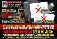 BUKTI PENGKHIANATAN APARAT: MAHASISWA DIPAKSA BUBAR, PESTA MIRAS ‘ANDREW’S PARTY MART’ DIBIARKAN. KAMI TANTANG KETEGASAN WALIKOTA DAN KAPOLRESTA!