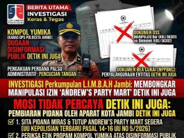 BUKTI PENGKHIANATAN APARAT: MAHASISWA DIPAKSA BUBAR, PESTA MIRAS ‘ANDREW’S PARTY MART’ DIBIARKAN. KAMI TANTANG KETEGASAN WALIKOTA DAN KAPOLRESTA!