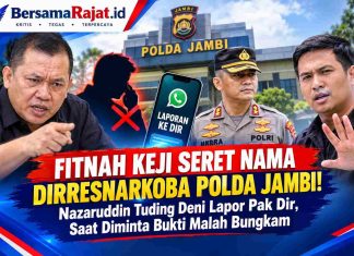 Fitnah Keji Seret Nama Dirresnarkoba Polda Jambi! Nazaruddin Tuding Deni Lapor Pak Dir, Saat Diminta Bukti Malah Bungkam