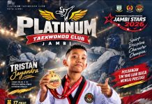 Platinum Taekwondo Club Jambi Bawa Pulang 17 Emas di Jambistars 2026