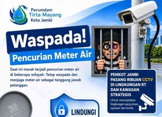Perumda Tirta Mayang Imbau Pelanggan Waspada Pencurian Meter Air
