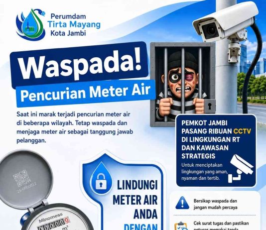 Perumda Tirta Mayang Imbau Pelanggan Waspada Pencurian Meter Air
